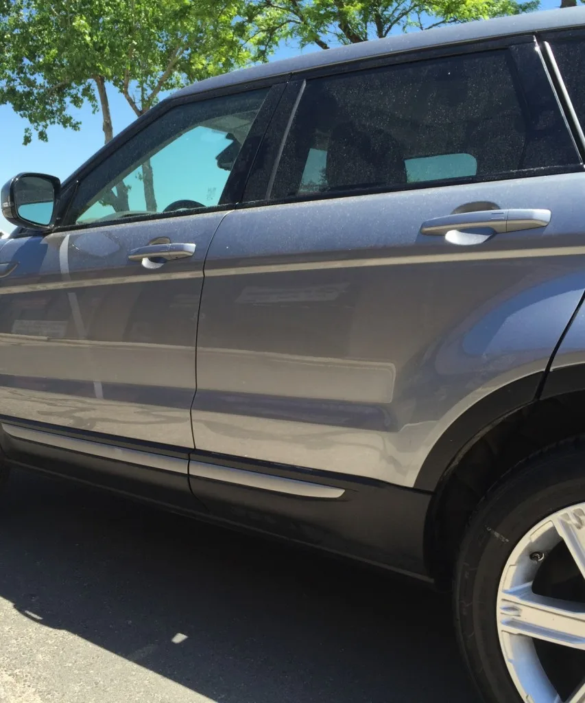Hood after paintless dent removal